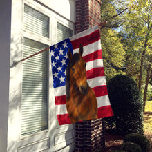 Load image into Gallery viewer, Bay Andalusian Horse American House Flag