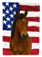 Load image into Gallery viewer, Bay Andalusian Horse American Garden Flag