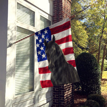 Load image into Gallery viewer, Black Andalusian Horse American House Flag