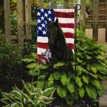 Load image into Gallery viewer, Black Andalusian Horse American Garden Flag