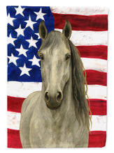 Load image into Gallery viewer, Gray Andalusian Horse American House Flag