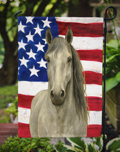 Load image into Gallery viewer, Gray Andalusian Horse American Garden Flag