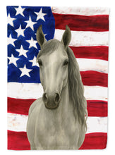 Load image into Gallery viewer, Gray Arabian Horse American House Flag