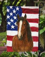Load image into Gallery viewer, Bay Clydesdale Horse American Garden Flag