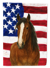 Load image into Gallery viewer, Bay Clydesdale Horse American Garden Flag