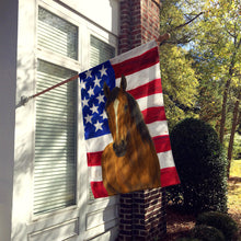 Load image into Gallery viewer, Bay Dutch Warmblood Horse American House Flag