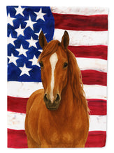 Load image into Gallery viewer, Sorrel Dutch Warmblood Horse American House Flag