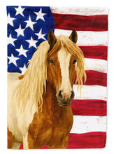 Load image into Gallery viewer, Skewbald Gypsy Vanner Horse American Garden Flag