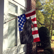Load image into Gallery viewer, Black Gypsy Vanner Horse American House Flag