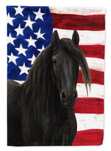 Load image into Gallery viewer, Black Gypsy Vanner Horse American Garden Flag