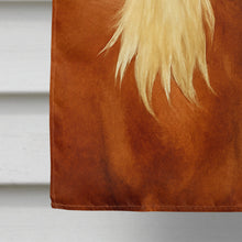 Load image into Gallery viewer, Chestnut Gypsy Vanner Horse with Flaxen Mane American House Flag
