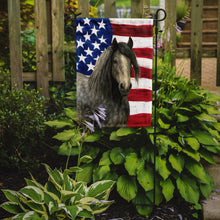 Load image into Gallery viewer, Dapple Gray Gypsy Vanner Horse American Garden Flag
