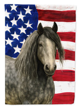 Load image into Gallery viewer, Dapple Gray Gypsy Vanner Horse American Garden Flag