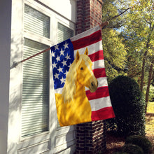 Load image into Gallery viewer, Palomino Gypsy Vanner Horse American House Flag