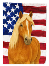Load image into Gallery viewer, Chestnut Haflinger Horse with Flaxen Mane American Garden Flag
