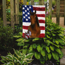 Load image into Gallery viewer, Bay Hanoverian Horse American Garden Flag