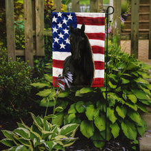 Load image into Gallery viewer, Black Hanoverian Horse American Garden Flag