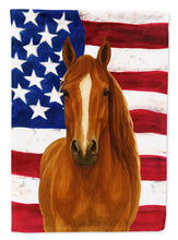 Load image into Gallery viewer, Chestnut Hanoverian Horse American House Flag