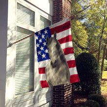 Load image into Gallery viewer, Gray Hanoverian Horse American House Flag