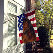 Load image into Gallery viewer, Bay Missouri Fox Trotter Horse American House Flag