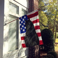Load image into Gallery viewer, Black Missouri Fox Trotter Horse American House Flag