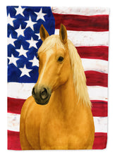 Load image into Gallery viewer, Palomino Missouri Fox Trotter Horse American House Flag