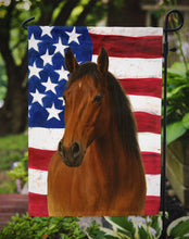 Load image into Gallery viewer, Bay Mustang Horse American Garden Flag