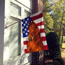 Load image into Gallery viewer, Chestnut Mustang Horse American House Flag