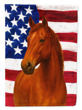 Load image into Gallery viewer, Chestnut Mustang Horse American House Flag