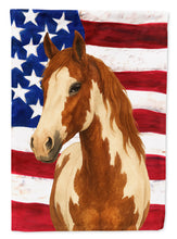 Load image into Gallery viewer, Chestnut Overo Paint Horse American Garden Flag