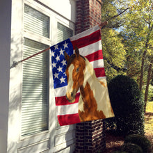 Load image into Gallery viewer, Bay Sabino Paint Horse American House Flag