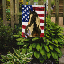 Load image into Gallery viewer, Black Tobiano Paint Horse American Garden Flag