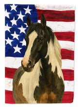 Load image into Gallery viewer, Black Tobiano Paint Horse American Garden Flag