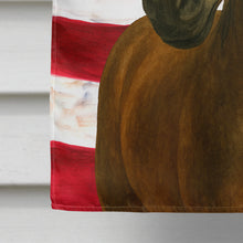 Load image into Gallery viewer, Bay Paso Fino Horse American House Flag
