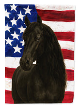 Load image into Gallery viewer, Black Paso Fino Horse American Garden Flag