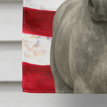 Load image into Gallery viewer, Gray Percheron Horse American House Flag
