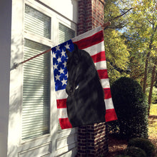 Load image into Gallery viewer, Black Rocky Mountain Horse American House Flag