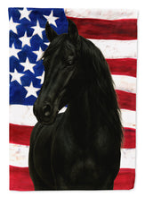 Load image into Gallery viewer, Black Rocky Mountain Horse American Garden Flag