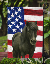 Load image into Gallery viewer, Black Shetland Pony American Garden Flag
