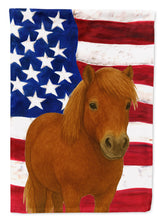 Load image into Gallery viewer, Chestnut Shetland Pony American Garden Flag