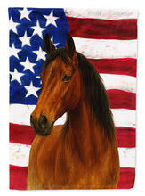 Load image into Gallery viewer, Bay Tennessee Walking Horse American House Flag