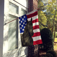 Load image into Gallery viewer, Black Tennessee Walking Horse American House Flag