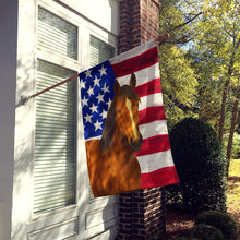 Load image into Gallery viewer, Bay Thoroughbred Horse American House Flag
