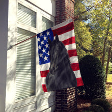 Load image into Gallery viewer, Black Thoroughbred Horse American House Flag