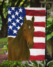 Load image into Gallery viewer, Dark Bay Thoroughbred Horse American Garden Flag
