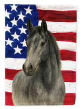Load image into Gallery viewer, Gray Thoroughbred Horse American House Flag