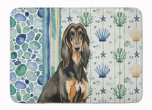 Load image into Gallery viewer, Black &amp; Tan Afghan Hound Coastal Sea Glass Memory Foam Kitchen Mat