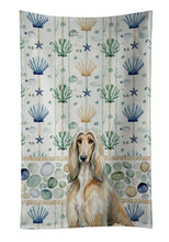 Load image into Gallery viewer, Afghan Hound Coastal Sea Glass Kitchen Towel