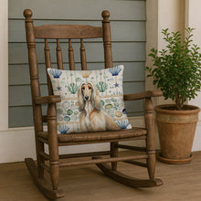 Load image into Gallery viewer, Afghan Hound Coastal Sea Glass Throw Pillow