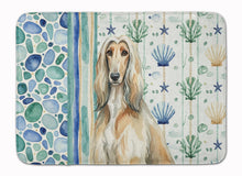 Load image into Gallery viewer, Afghan Hound Coastal Sea Glass Memory Foam Kitchen Mat